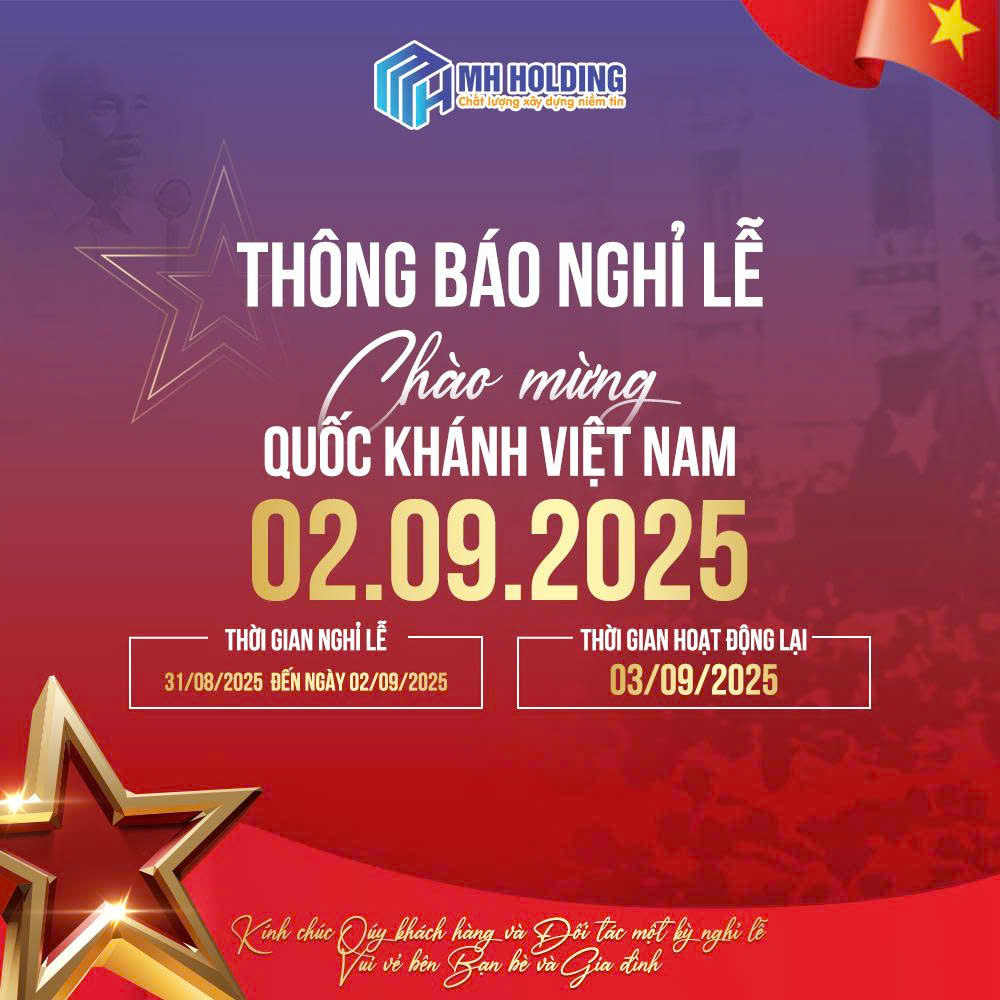 THÔNG BÁO NGHỈ LỄ QUỐC KHÁNH 2/9