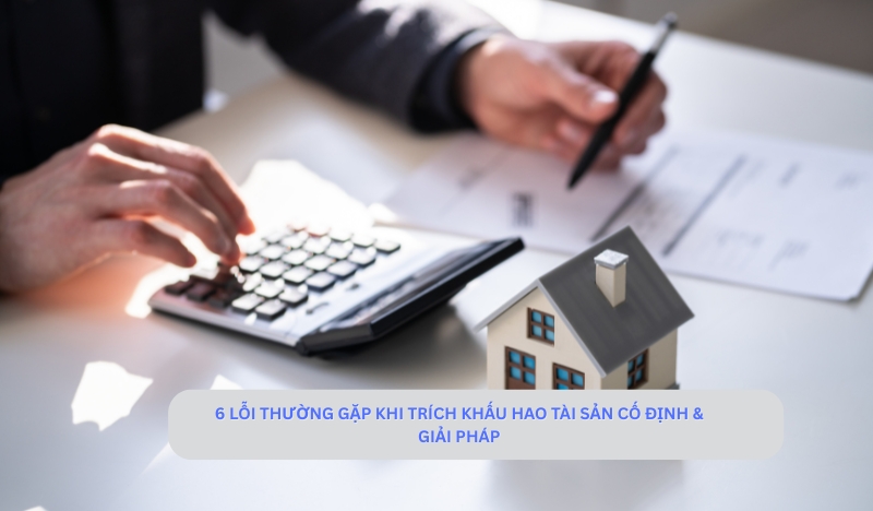 6 lỗi thường gặp khi trích khấu hao tài sản cố định & giải pháp
