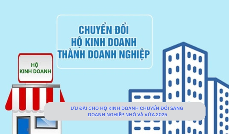 Các ưu đãi cho hộ kinh doanh khi chuyển đổi sang doanh nghiệp SMEs năm 2025